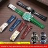 Изогнутый ремешок для часов 20 мм Original Style Для Rolex Water Ghost Натуральная кожаный ремешок GMT Submariner Daytona мужской браслет