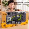 Large Alloy Cement Mixer Truck Toy for Children - Dischargeable Tank Construction Vehicle for Boys