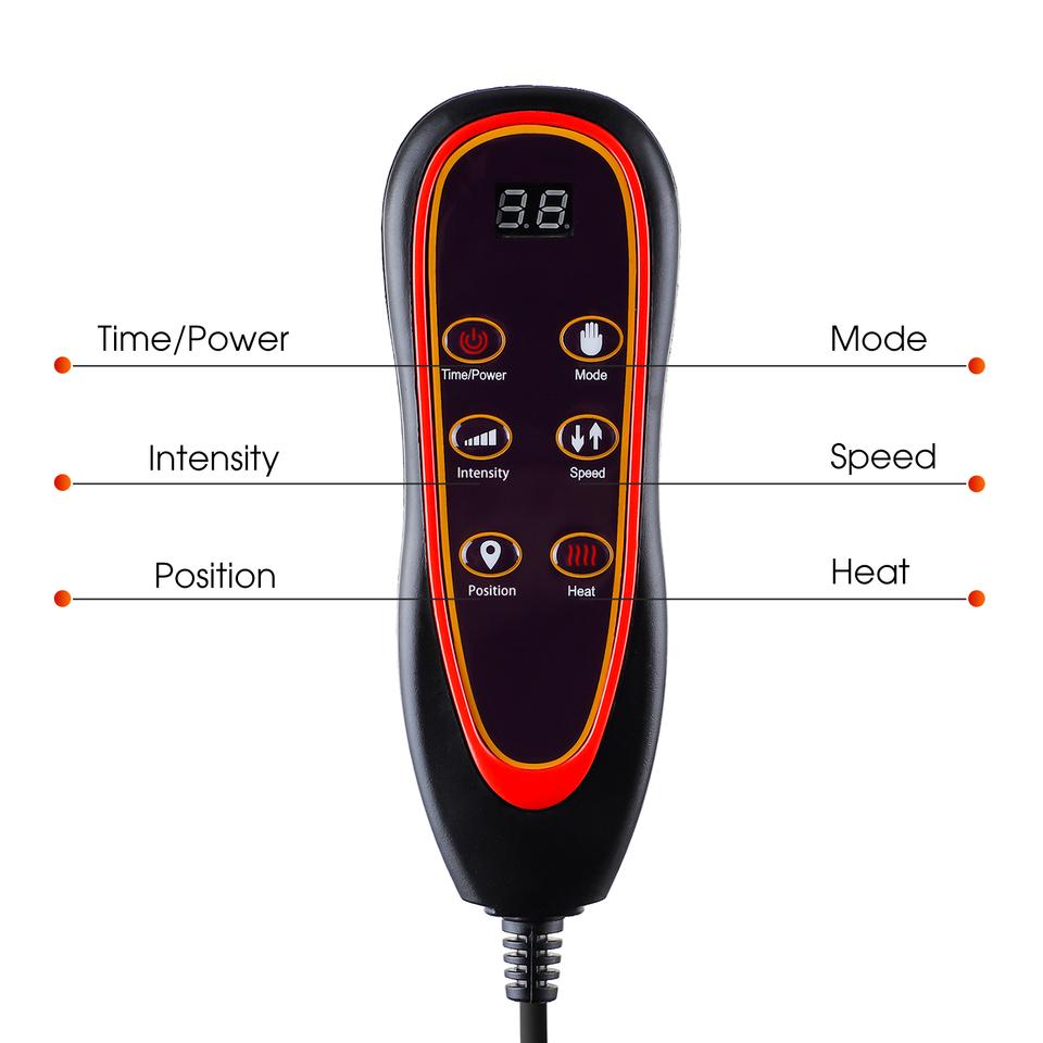 Electric Heating Waist Massager Shoulder Vibration Mat for Chair Sofa Car Office Home Back Massage Hot Pad
