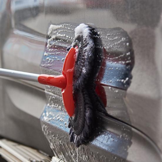 Car Wash Mop Rotating Double-Headed Cleaning Brush Telescopic Long Handle Car Washing