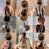 Fashion Printing Silk Long Ribbon Hair Scarf for Women Headscarf Bow Ponytail Ties Headwear