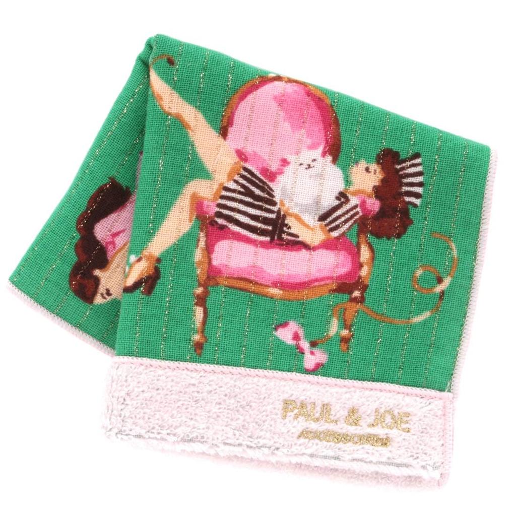 PAUL JOE Коллекция Paul Joe Museum Gypsy Nunet и Искусство Рука и АКСЕССУАРЫ и Носовой платок, и Девушка, (зеленый), Женский, Полотенце, Прибл.. 25см,