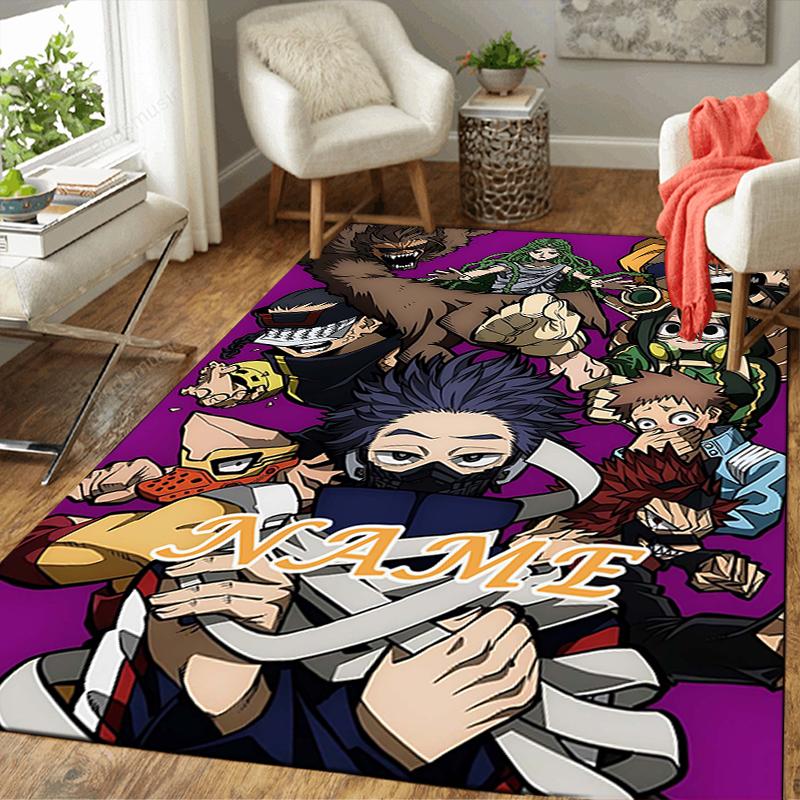 Custom 1Pc Anime Character Poster Rug Office Carpet Indoor Outdoor Entrance Doormat Nonslip Soft And Comfortable Living Room D2915114