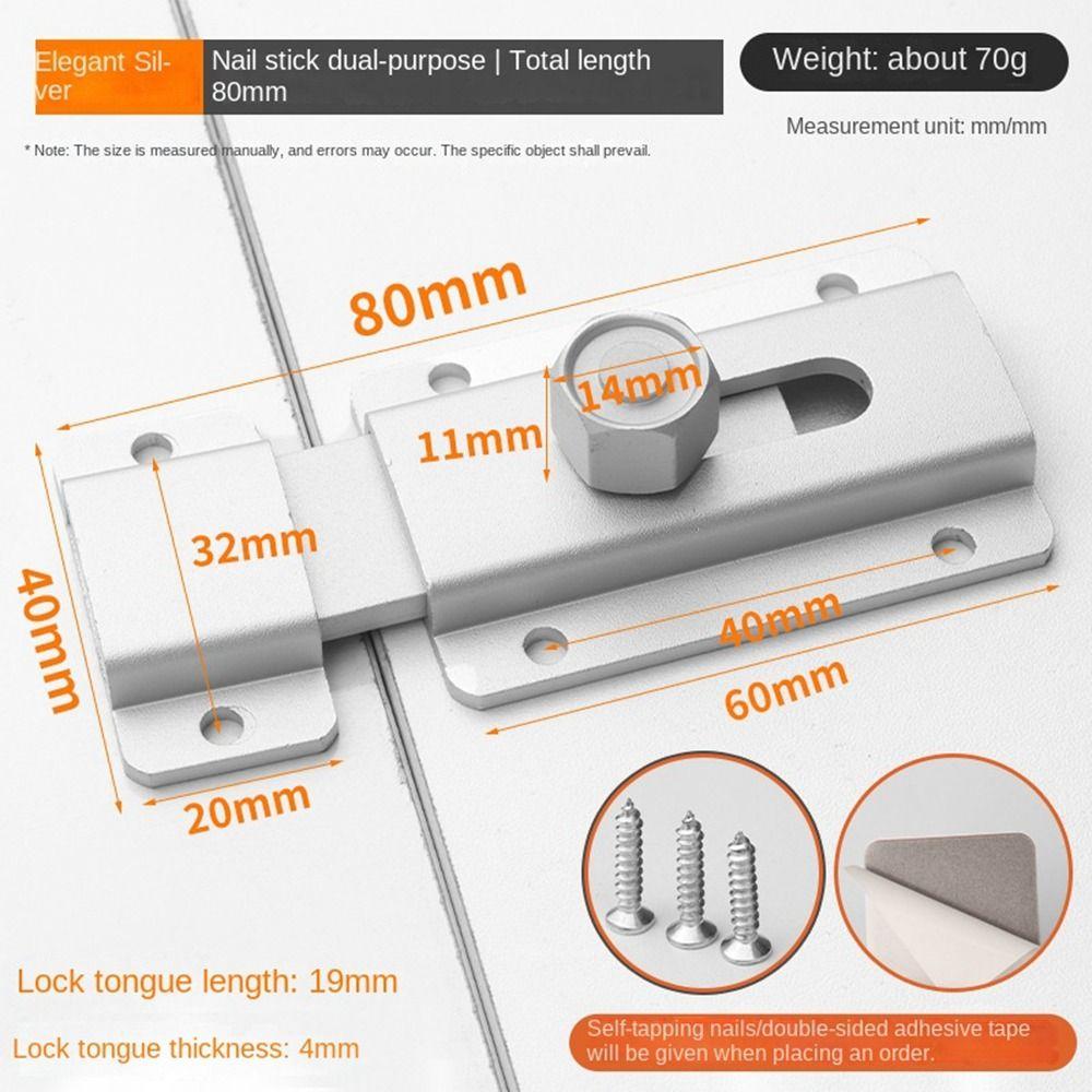 Противоугонная защелка для дверного замка из алюминиевого сплава, пряжка для креативной дверной защелки для шкафа