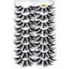 Effect Wispies Fluffy Full Volume Thick Eye Lash Extension False Eyelashes 25MM Lashes 4D Mink
