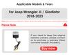 Hizpo 9,7 дюйма Радиоприемник в стиле Tesla для Jeep Wrangler JL /Gladiator 2018-2023 Android Auto 4G Беспроводной Carplay DSP Мультимедийный проигрыватель 2DIN Стерео