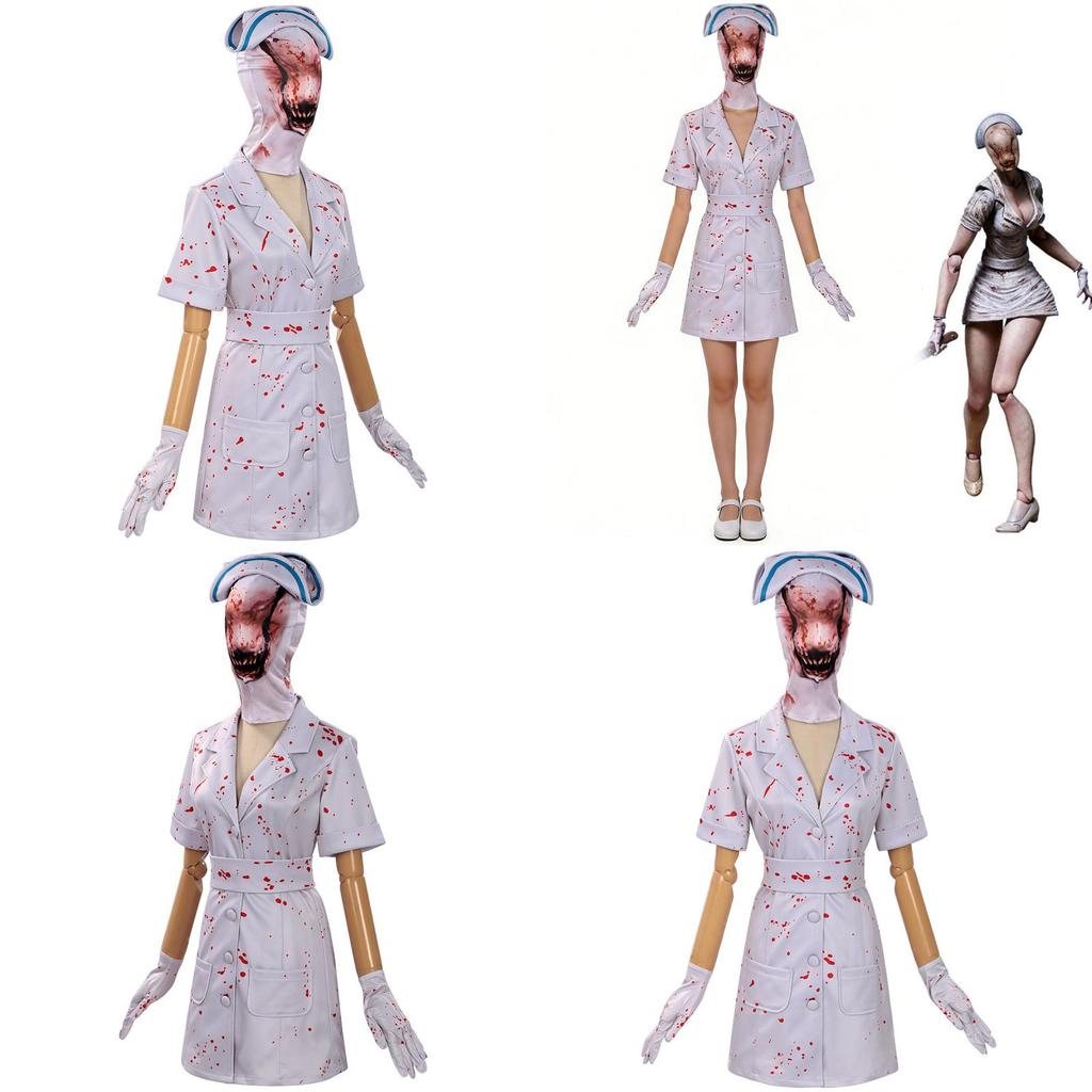 Костюм Косплея Медсестры из Silent Hill Для Хэллоуина Ужасы Ролевые Игры Девочки и Мальчики
