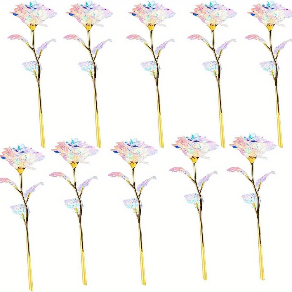 5/10/15/20 шт. Романтические подарки Вечные розы Цветы Красочные розы Искусственные вечные розы Подарки для мам, женщин, девушек, жен Подарки Свадебные украшения