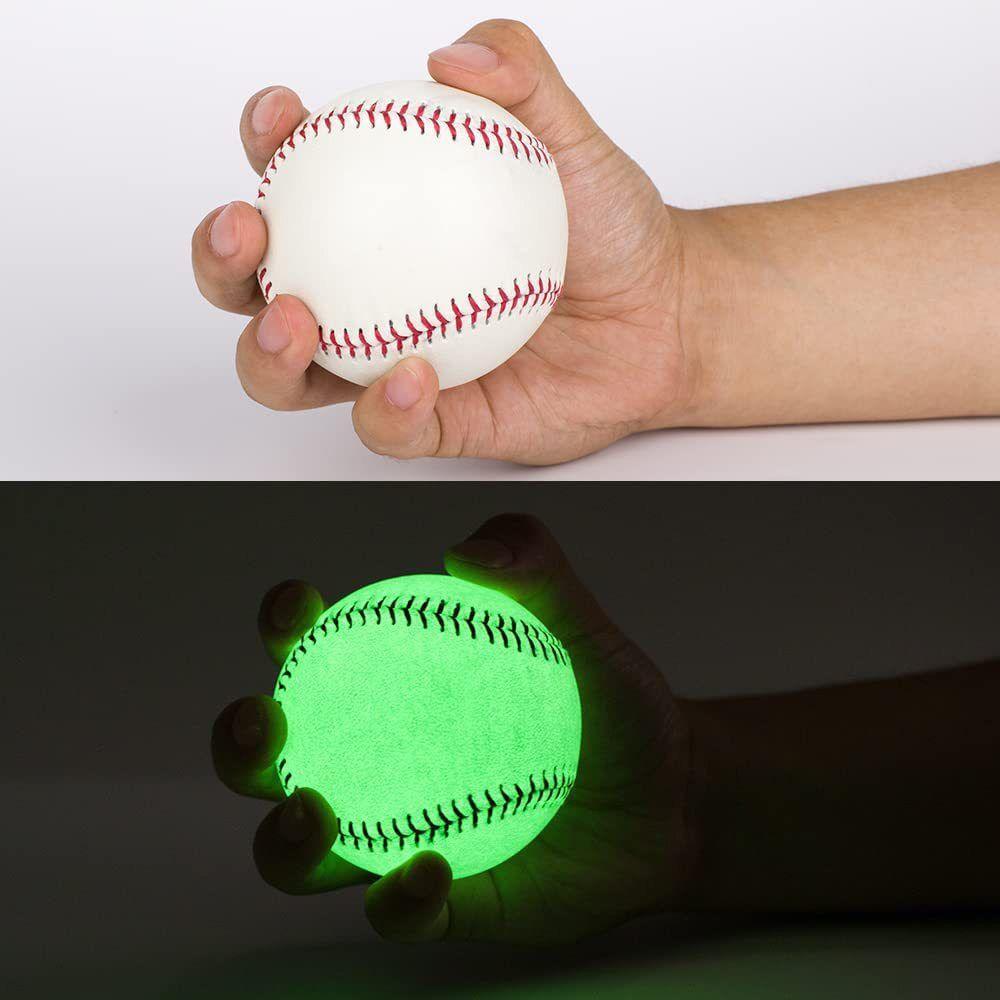 Official Size Glow in The Dark Baseball 9 Inch Luminous Baseball Baseball Trainning
