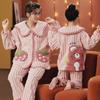 Cozy Cartoon Flannel Pajamas for Girls and Mom: Cute Parent-Child Matching Sleepwear for Cold Seasons