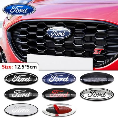 Автомобильная наклейка Ford Алюминиевый значок автомобиля 12,5x5 см для Ford Ranger Explorer Focus 3 Fiesta Fusion Escape Kuga Transit Edge Mondeo Fro