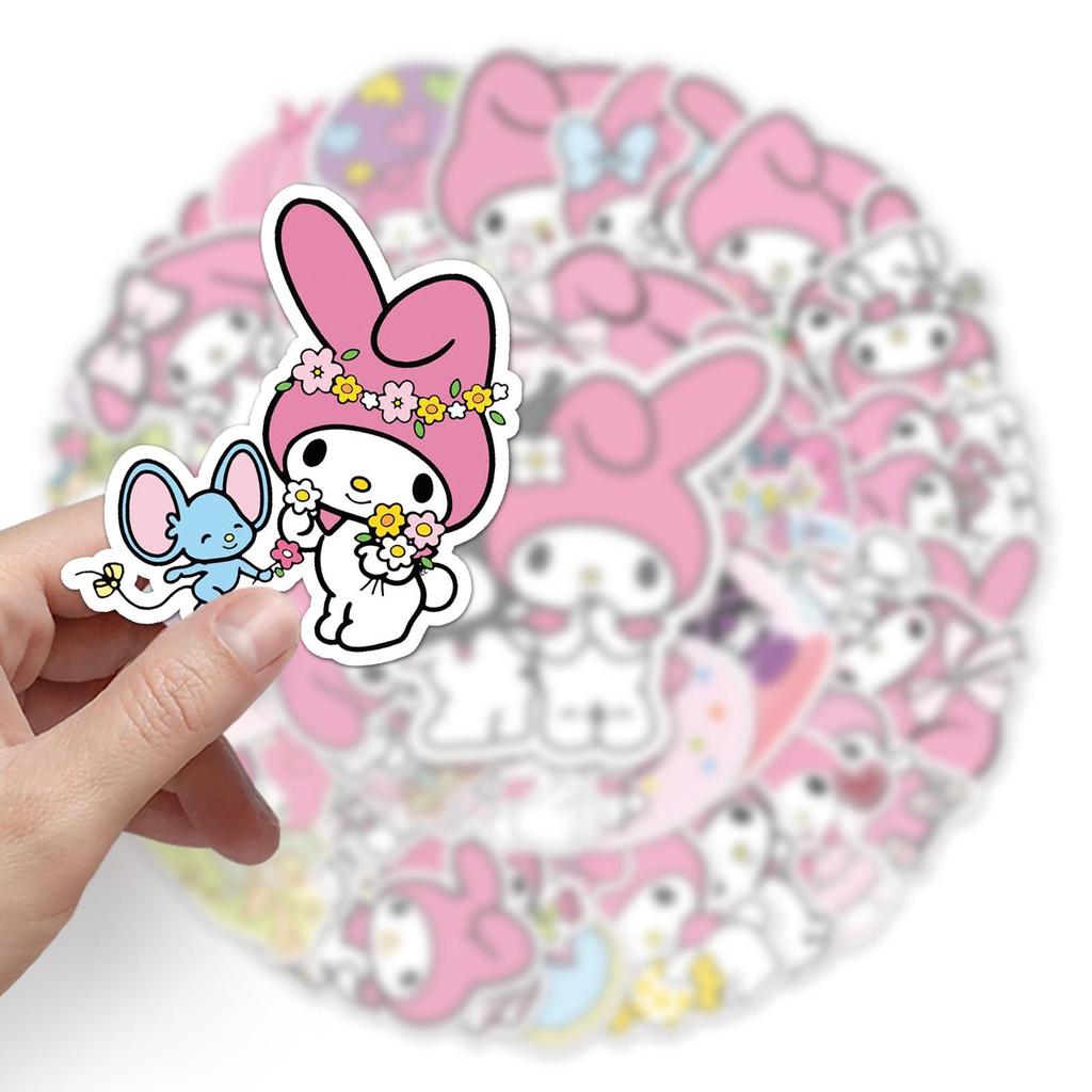 50 граффити-стикеров Sanrio My Melody для блокнотов, самокатов и телефонов