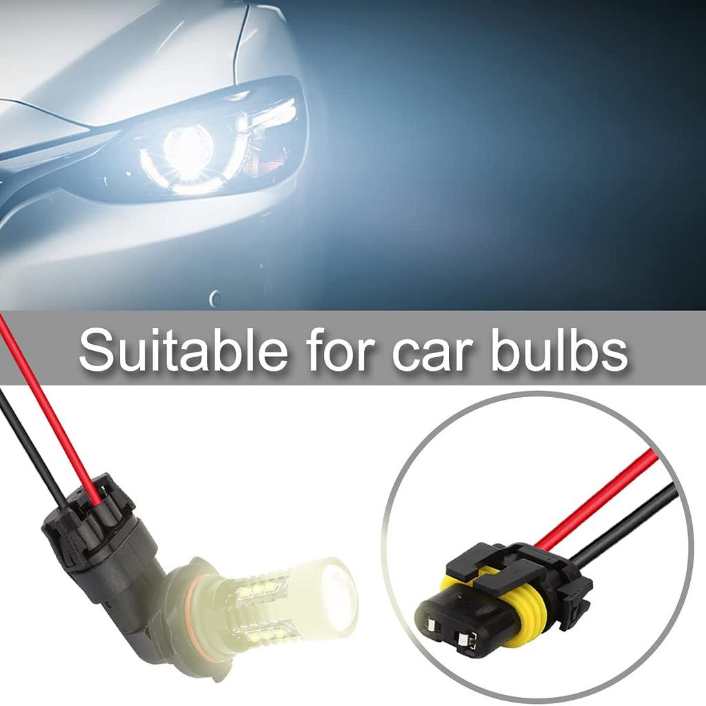 Xiatiaosann 10 шт. 9005 HB3 9006 HB4 гнездо лампы адаптер жгут проводов соединительный провод для светодиодных фар противотуманных фар адаптер гнезда