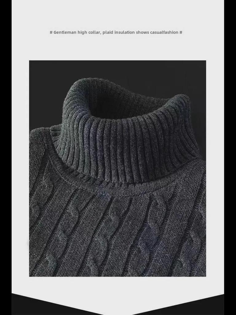 Men's Plus Velvet Thermal Underwear & Turtleneck Sweater - Zodiac Tiger/Rabbit Year Winter Collection