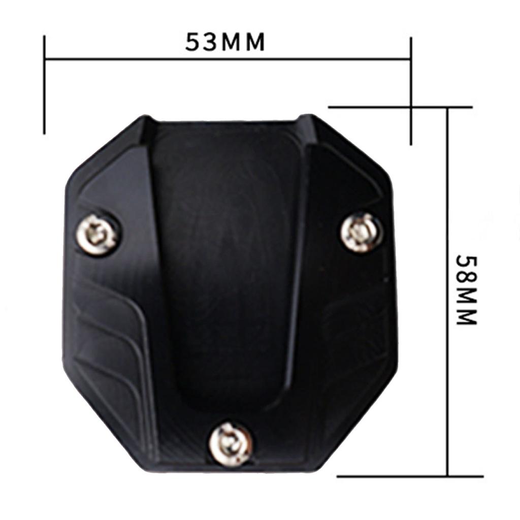Motorcycle Kickstand Extension Pad Replacement Foot Pad Support Plate Anti-skid Enlarged Base Motorbike Accessories