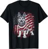Patriotic German Shepherd American Flag Gift Unisex T-Shirt