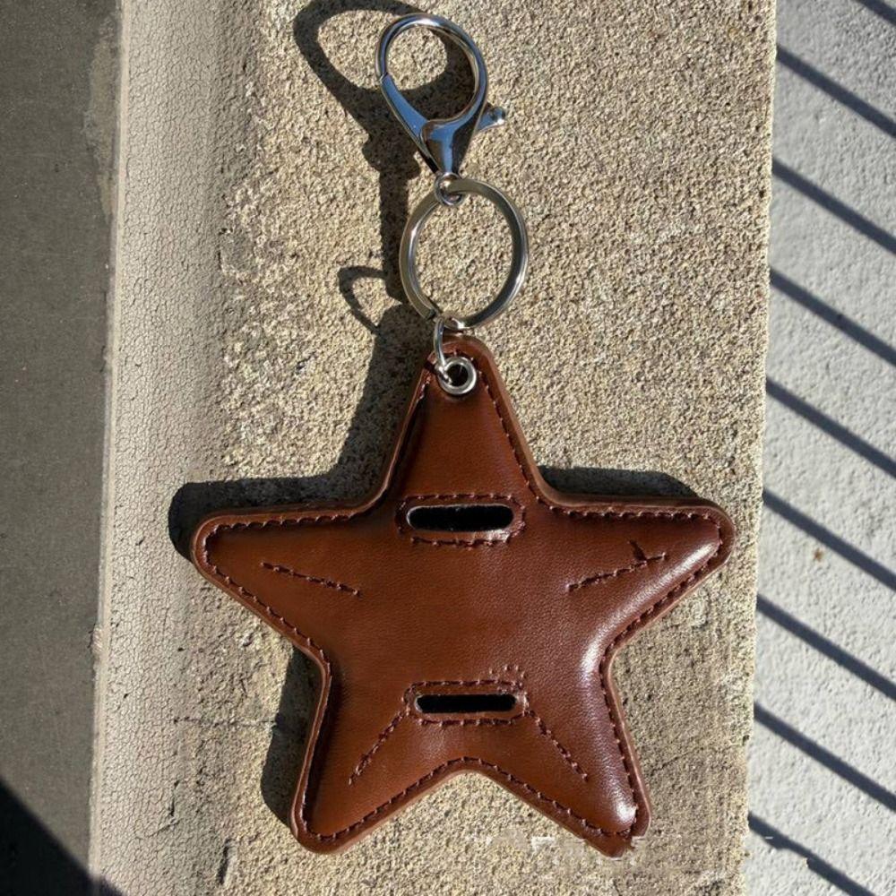 DIY Pu Leather Pendant Hanger Bag Charm Lovely Sunglasses Bag Car Accessory