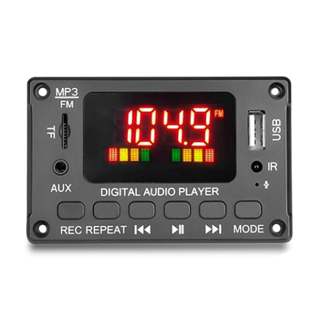 Bluetooth 5.0 6-12v MP3-плеер Декодер Плата Усилитель Автомобильный FM-радио Модуль