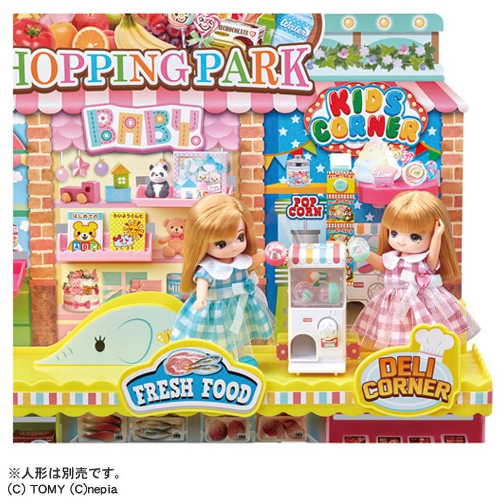 TAKARA TOMY Пластиковый Парк Развлечений Игрушка для Ролевых Игр для Девочек от 3 лет с Куклой Licca Licca-chan, Переодевание, Оплата!