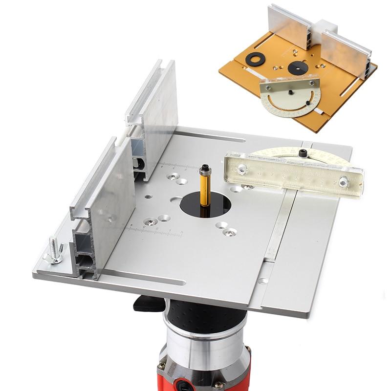 Router Table Insert Plate Woodworking Benches Table Saw W Miter Gauge Guide Aluminium Profile Fence Sliding Brackets