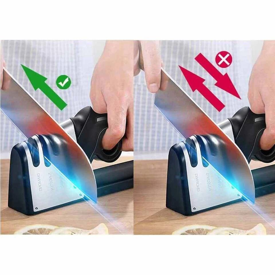 DE Warehouse 24H Shipping Free Delivery 4 In1 Knife Sharpener Kitchen Grinder Diamond Knives for Sharp Scissors Tool
