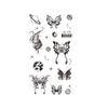 Dark Butterfly Sexy Waterproof Temporary Tattoo Sticker India Women Back Waist Flash Tatoo Girl Body Art Fake Tattoos Realistic