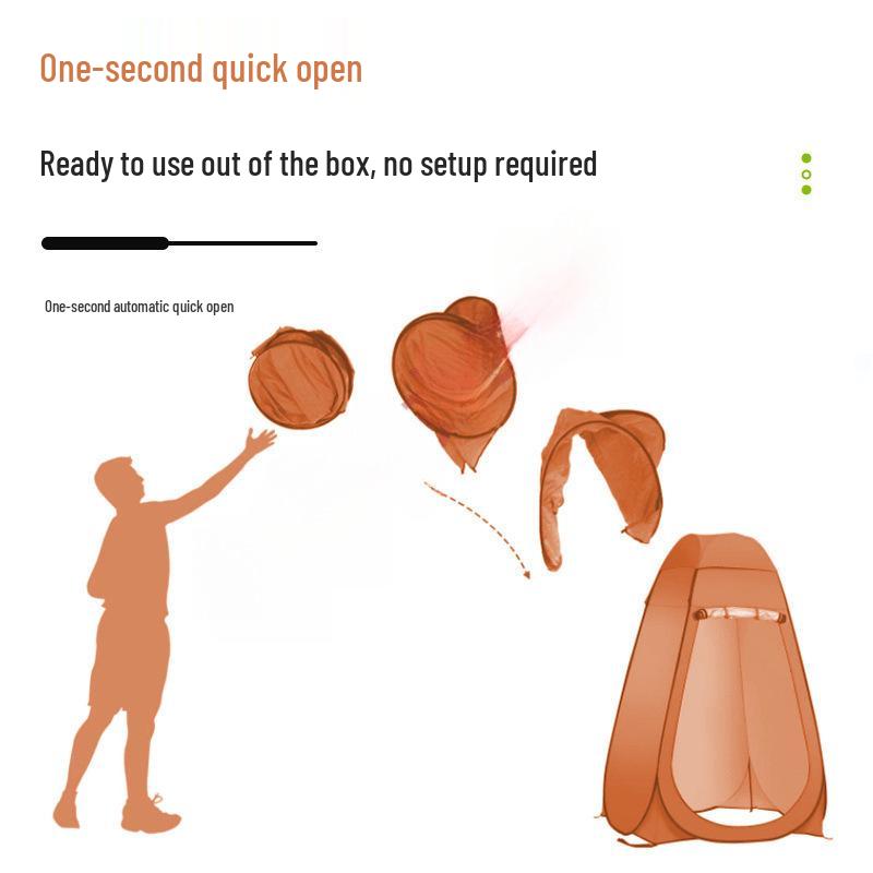 Автоматическая раскладная палатка для душа и туалета для кемпинга: Однослойная стальная рама