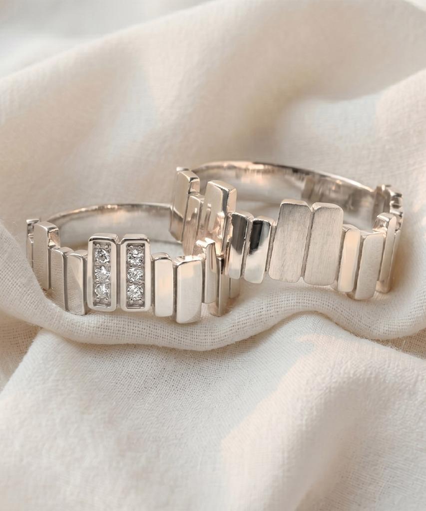 Helene Jewelry Серебро 925 Кольца для пары Ingis-On Серебряные кольца