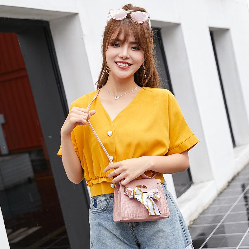 Сумка-шарф из шелка с узором личи, женская сумка, женская маленькая квадратная сумка