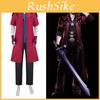 Devil May Cry Данте Косплей Костюм Комплект С Курткой Брюками Перчатками Для Аниме Игры Ролевой Игры