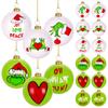12Pcs Shatterproof Christmas Ornaments 2.36 Inch Plastic Balls Xmas Tree Decor for Indoor Outdoor DIY Holiday Craft Supplies