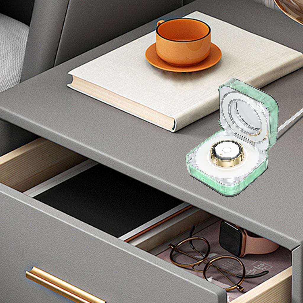 Беспроводной зарядный бокс TPU чехол для Galaxy Ring Health Ring фитнес-трекер зарядный чехол защитный чехол нецарапается