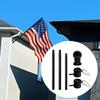 House Flag Pole Kit Portable Simple Flagpole for Store Commercial Garden