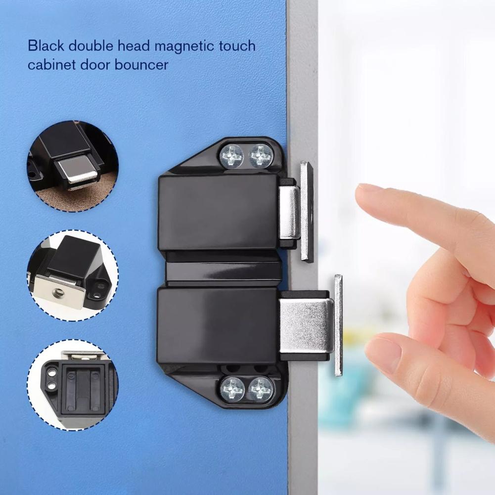 4pcs Magnetic Push To Open Latch Cabinet Doors Rebound Cabinets Catches Drawer Closet Wardrobe Door Closers Home Hardware