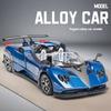 1:32 Pagani  Alloy Sports Car Model Diecast Metal Racing Vehicle Model Simulation Sound and Light Kid Toy Gift