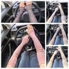 Breathable Crystal Arm Sleeves Mesh Summer Arm Sleeves Trendy Ice Silk Sleeve  Cycling