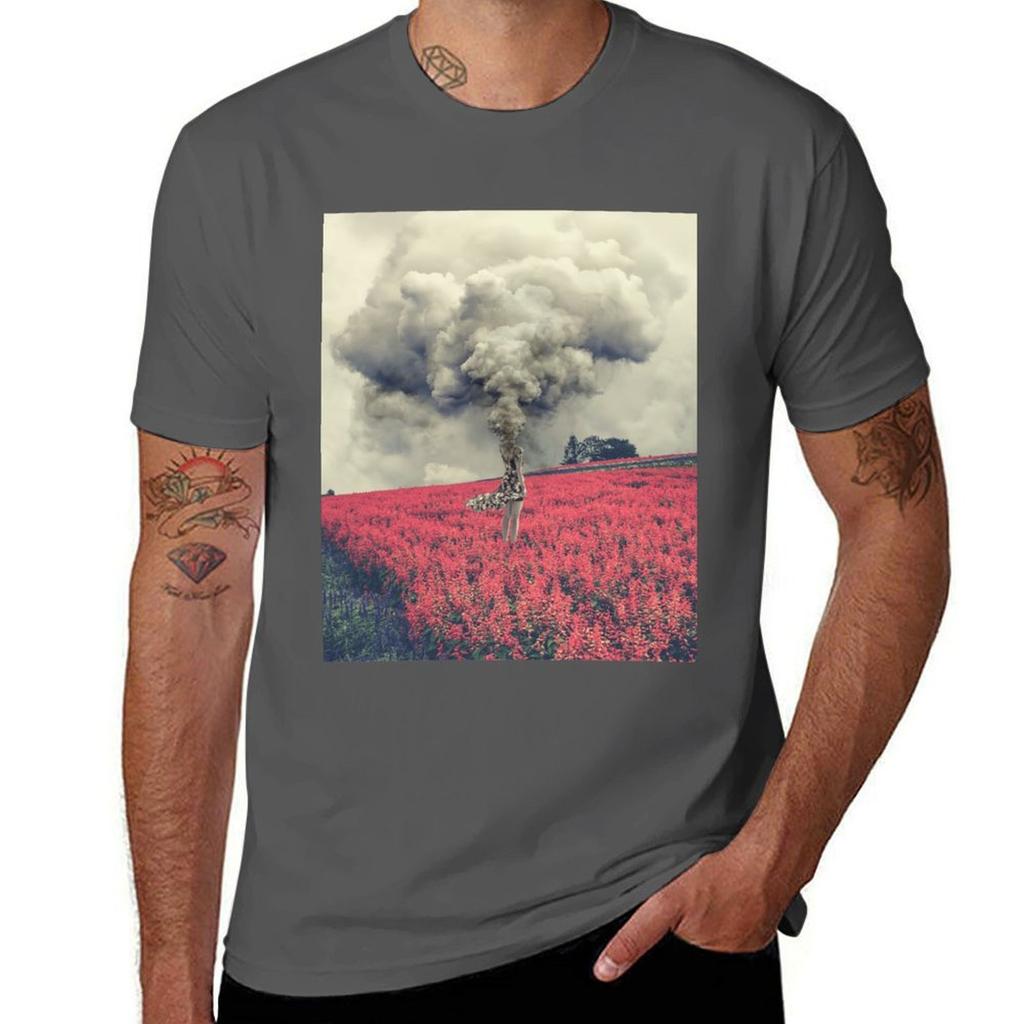 Busy Mind Surreal Creative Digital Collage Artwork Tshirt Comfortable Work Wear Tee