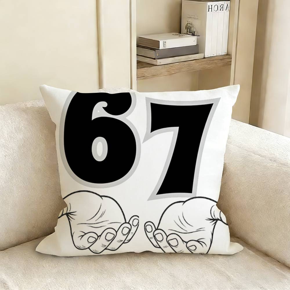 Six Seven Various Sizes Square Pillow Case For Car Home Bedchamber Decor