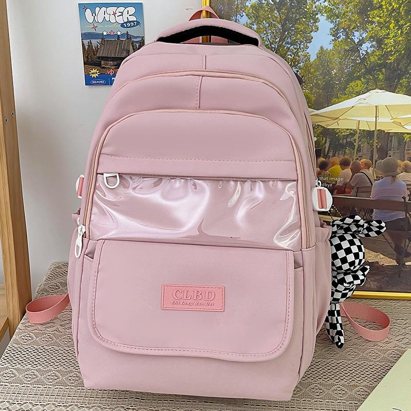 Школьный рюкзак детский для девочек начальной школы, для учеников средней школы, для старшеклассников, для студентов колледжа, многослойный
