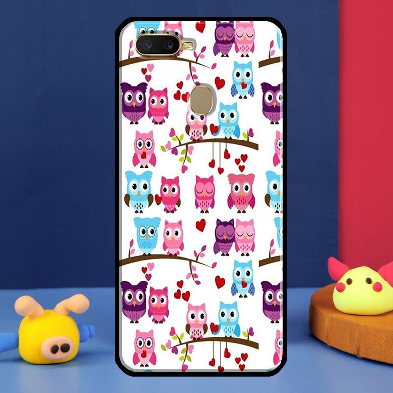 Модный Мультяшный Чехол-Сова Для Oppo A16 A76 A96 A58 A78 A98 A5 A9 A91 A15 A17 A77 A52 A72 A74 A94 A54S A57S Чехол