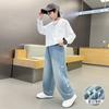 Boys' Jeans Summer Thin 2026 New Children's Summer Pants Cool and Mosquito Resistant Pants Trendy