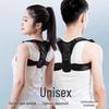 Корректор осанки унисекс: Утолщенная губчатая поддержка для устранения сутулости, коррекции открытых плеч и прямой спины.