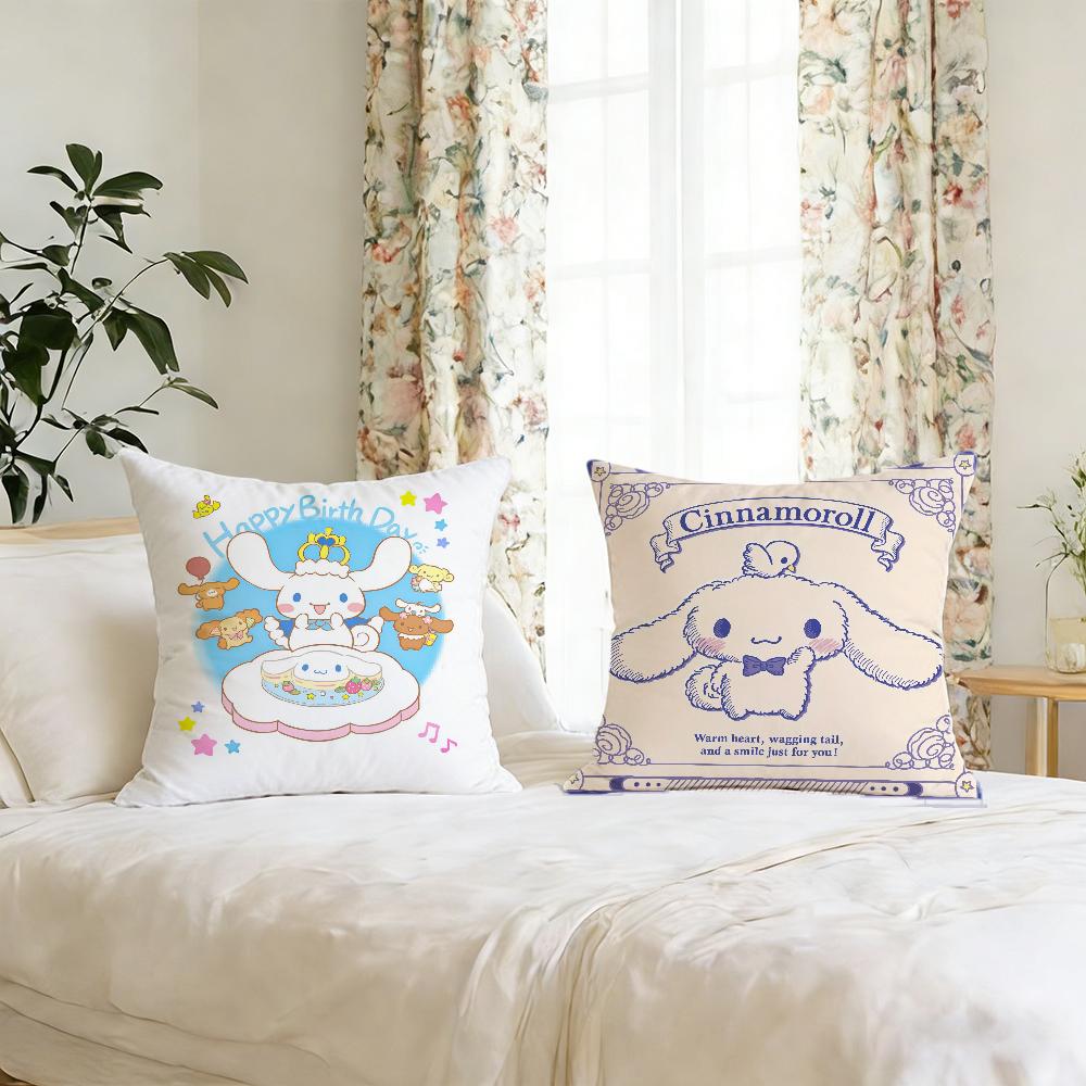 C-Cinnamoroll-L Мультяшная Наволочка Для Подушки Печать Декор Дивана Дом Машина Комната Кофейня Офис Скандинавская Простота