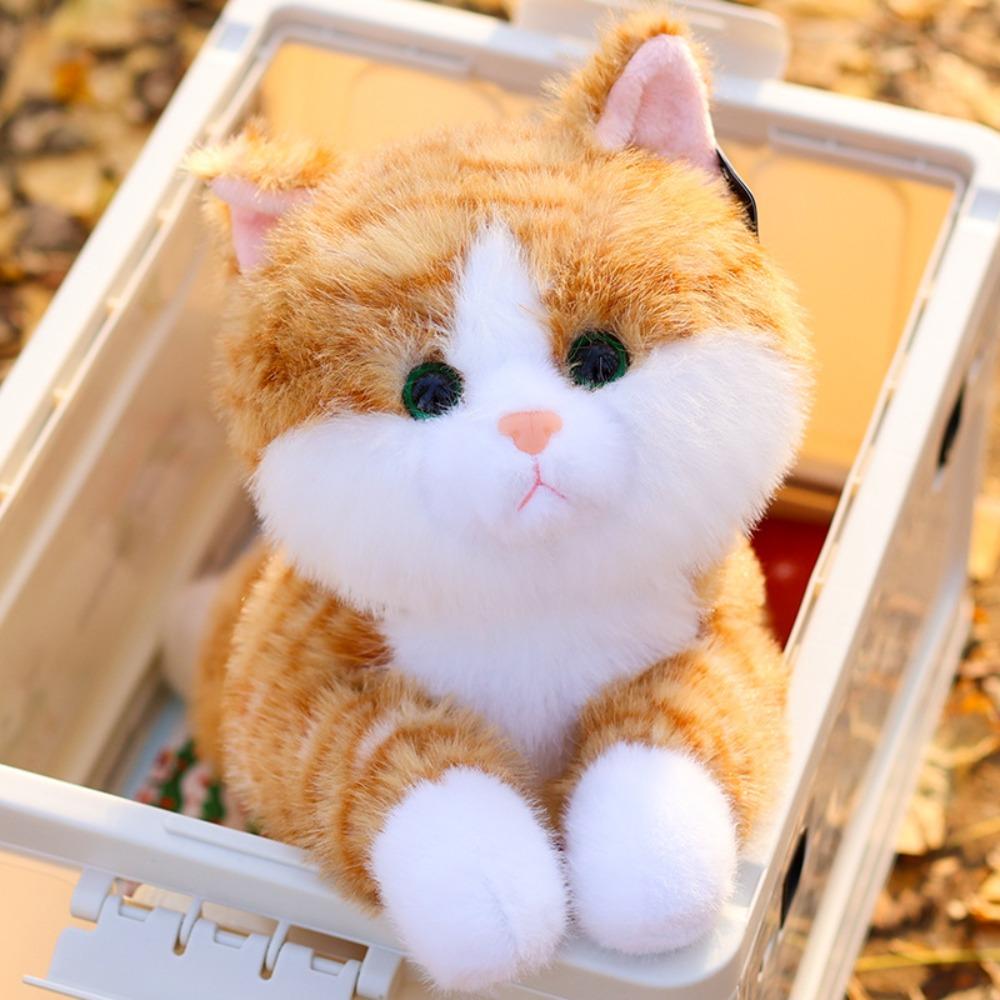 Обнимать ребенка симуляция лежащего кота подушка-плед котенок кукла плюшевая игрушка спящая обнимающая кукла подарок на день рождения для девочки