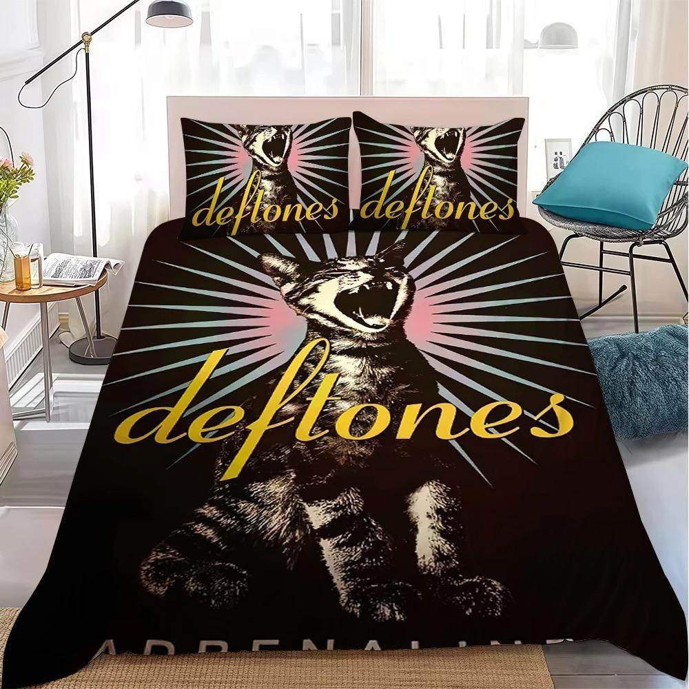 3D Печать D-Deftones Частный Музыкальный Комплект Постельного Белья Мягкое Покрывало С Одеялом С 1/2 шт. Наволочками Для Детей Взрослых Пододеяльник