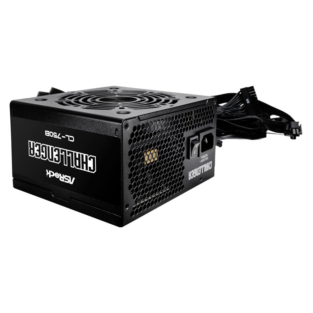 ASRock Challenger Next Generation GPU Compatible PC Power Supply Unit 750W Compatible 80PLUS Bronze ATX Direct Connection Cable Cable Included PCIe5.1