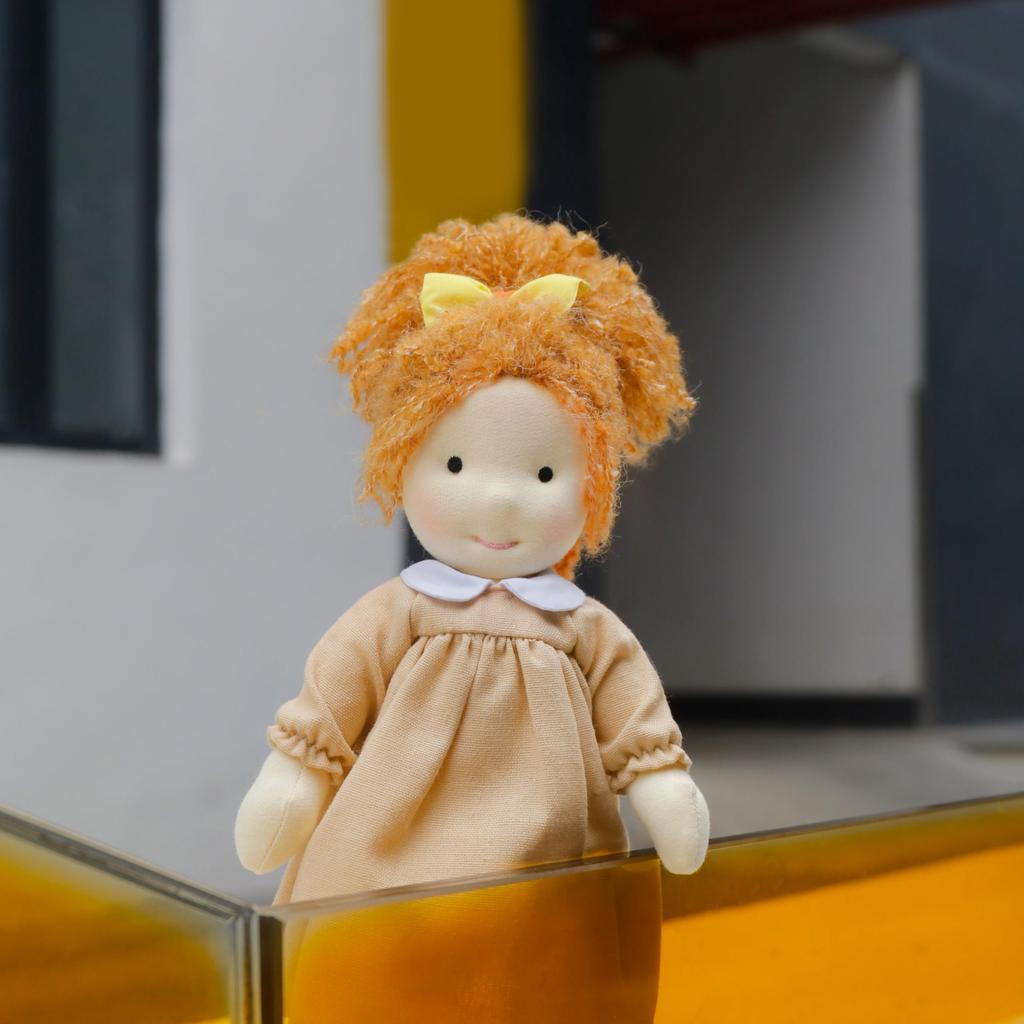BlissfulPixie Waldorf Doll, Handmade Ada Doll, 30cm, Soft, Cute Plush Girl Doll, Perfect for Kids