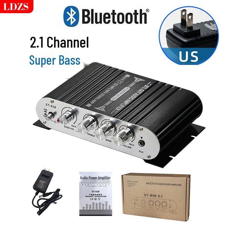 ST-838 2.1-канальный Bluetooth-усилитель с сабвуфером и супербасом
