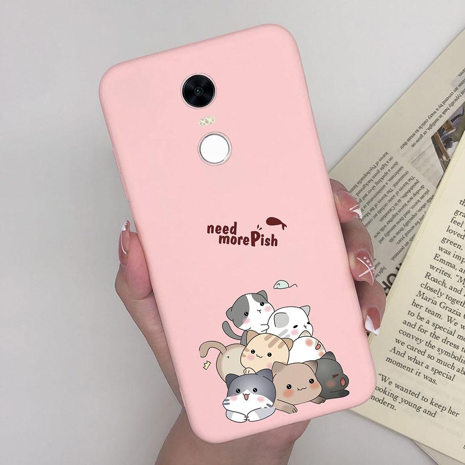 Милый Мультяшный Чехол Для Xiaomi Redmi 5 Plus Чехол Мягкий Расписной Матовый Силиконовый Задний Чехол Для Redmi5 Plus Redmi 5+ Чехлы Для Телефона Funda