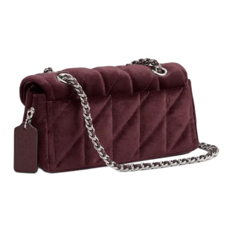 Coach Полосатая 20 Классический Логотип Фурнитура Ткань Сумка-кроссбоди Наплечная Сумка Маленькие Женские сумки Mellow CW608-LHMER
